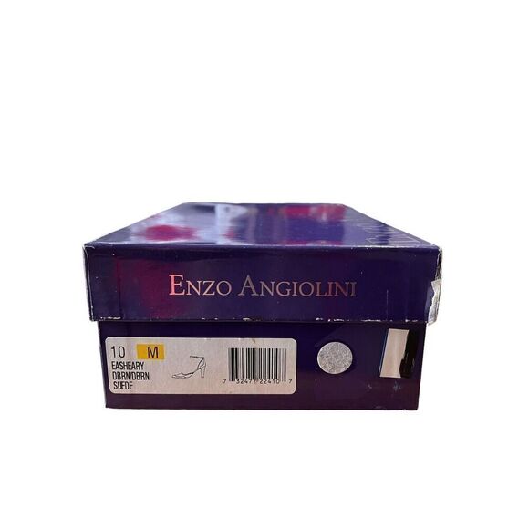 Enzo Angiolini - EA Flexo Sheary Dark Brown Suede W/Ankle Strap Womens Size 10 - Picture 11 of 11